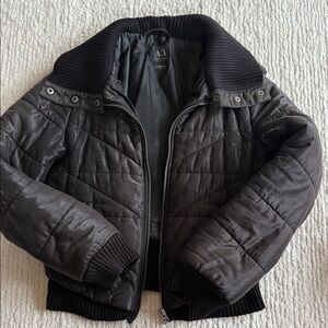 Armani Exchange Black Puffer Jacket